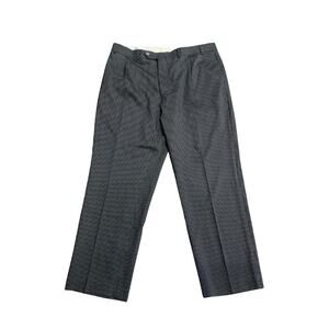 Geoffrey Beene Pinstripe Trousers Slacks Pants SZ 40X30 Career Office 100% Wool